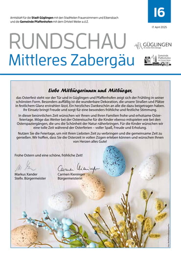 Amtsblatt 2025 KW 16 vom 17.04.2025