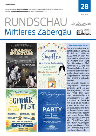 Amtsblatt 2025 KW 28 vom 11.07.2025