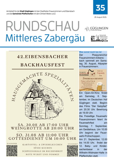 Amtsblatt 2025 KW 35 vom 29.08.2025
