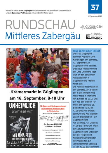 Amtsblatt 2025 KW 37 vom 12.09.2025