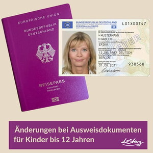 Änderungen bei Ausweisdokumenten für Kinder bis 12 Jahren