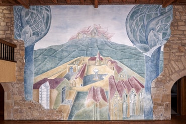 Objekt Nr. 21: Ursula Stock, Wandbilder, Wandmalerei auf Putz 1981 Bild II