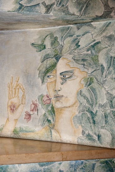 Objekt Nr. 20: Ursula Stock, Wandbild, Wandmalerei auf Putz 1981